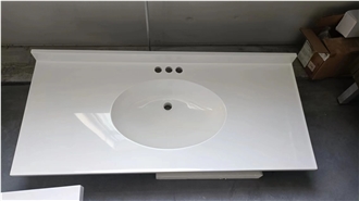 Double Sink Cultured Marble 61X22 Vanity Tops