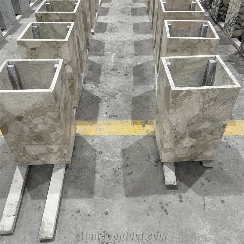 Natural Italy Brescia Marble Stone  Retail Display Counters