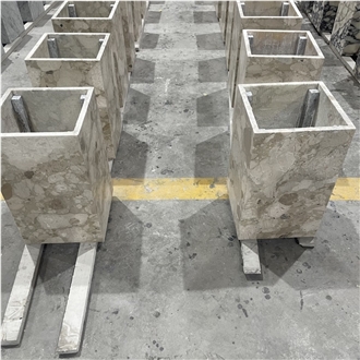 Natural Italy Brescia Marble Stone  Retail Display Counters