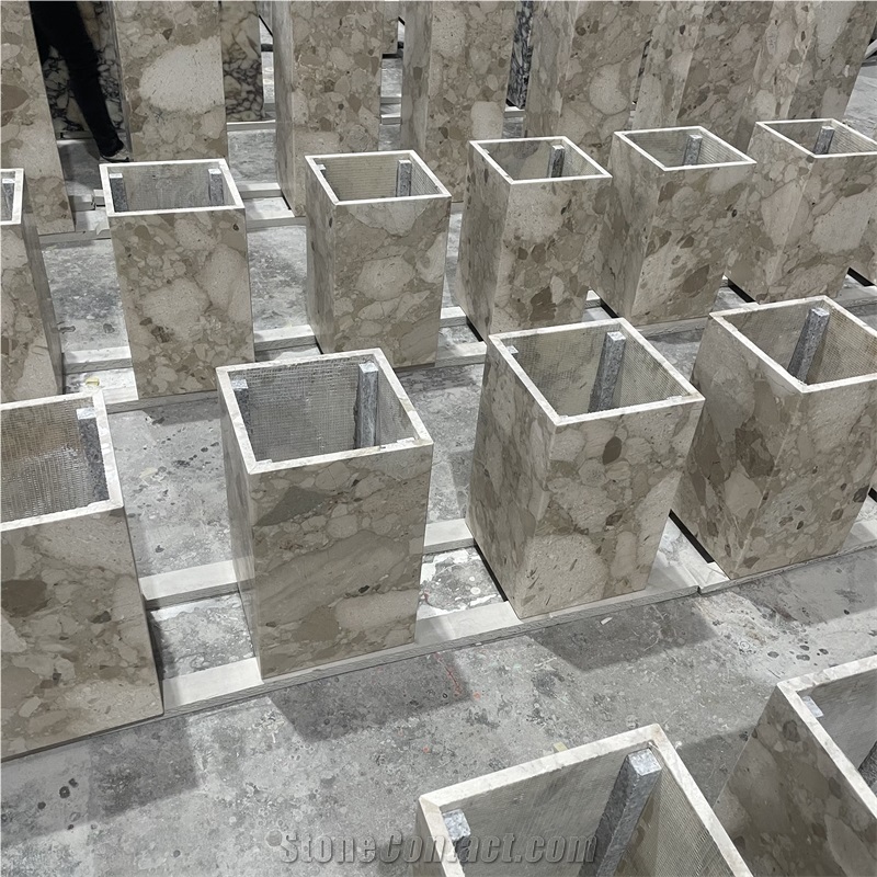 Natural Italy Brescia Marble Stone  Retail Display Counters