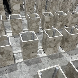 Natural Italy Brescia Marble Stone  Retail Display Counters