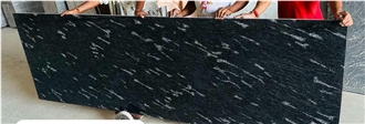 Fish Black Granite Slabs