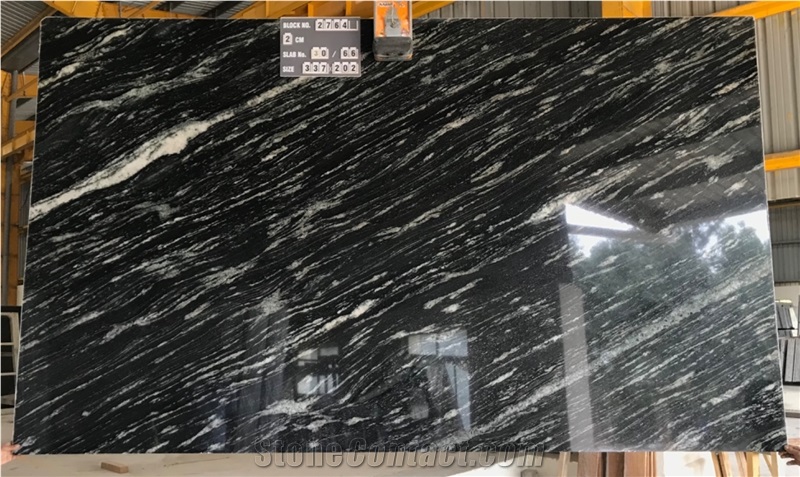 Fusion Black Granite Slabs