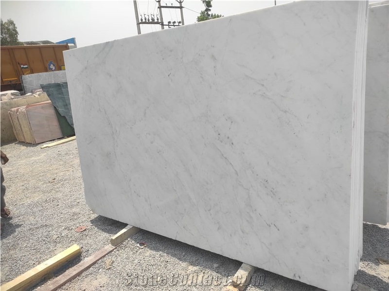 Opal White Marble Slabs