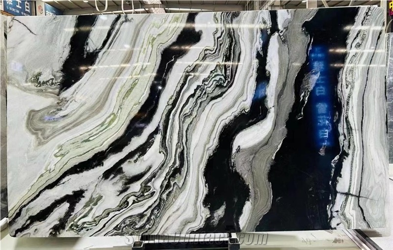 Panda White Marble Slabs