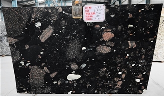 Pebble Black Granite Slabs