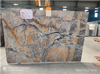 Roma Grey Quartzite Slabs