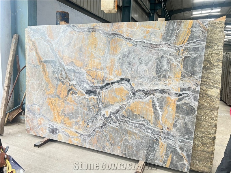 Roma Grey Quartzite Slabs