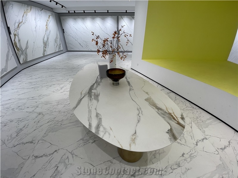 Calacatta Crema Sintered Stone Finished Product