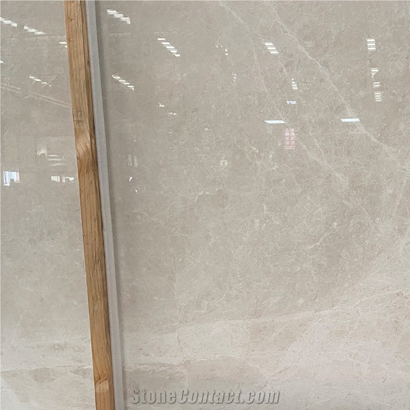Aran Beige White Extra Marble Slab Tiles