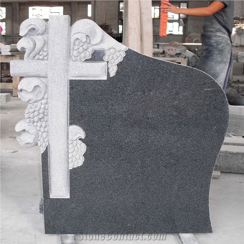 Black Granite Monument Russian Style