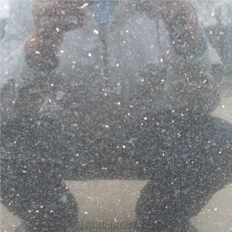 China Black Galaxy Star Black Granite Slabs