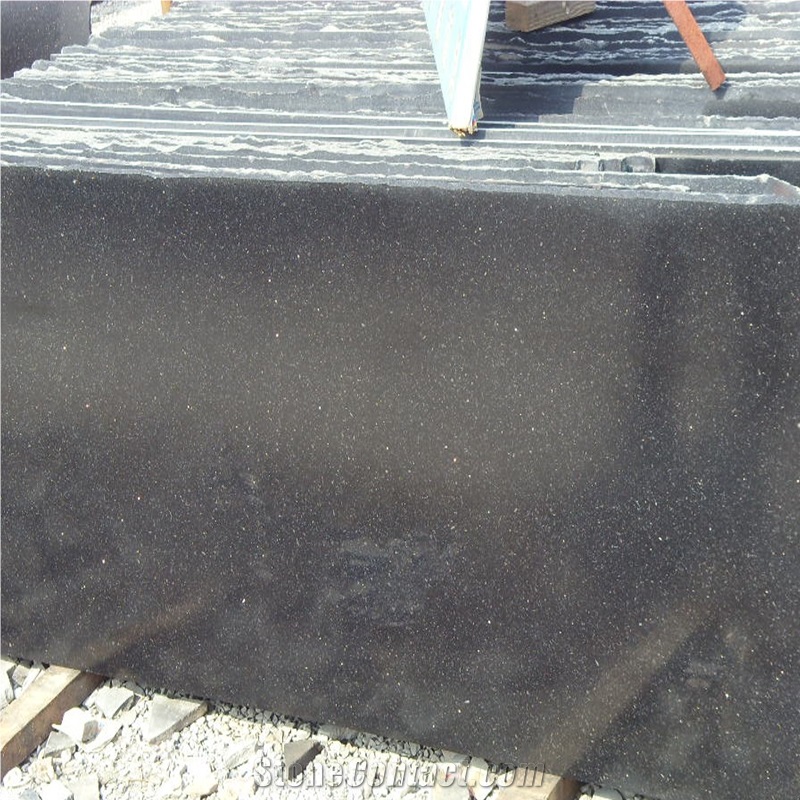China Black Galaxy Star Black Granite Slabs