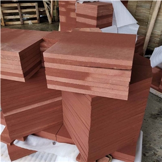 China Red Sandstone Tile Slabs