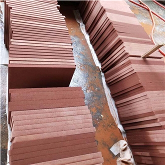 China Red Sandstone Tile Slabs