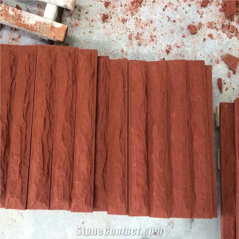 China Red Sandstone Tile Slabs
