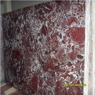 Elazig Cherry Rosso Levanto Red Marble Slab Tiles