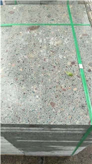 Green Multi Color Tuff Stone Tile Slab