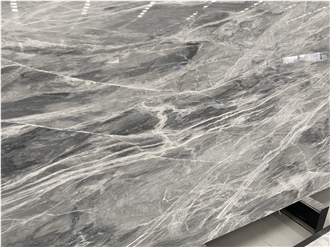 Himalayan Grey Marble Slab Tiles
