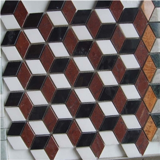 Multi Color Hexagon Mosaic Tiles