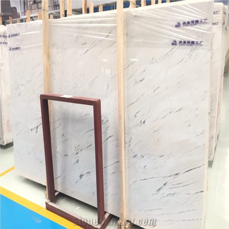 Polaris White Marble Slab Tiles