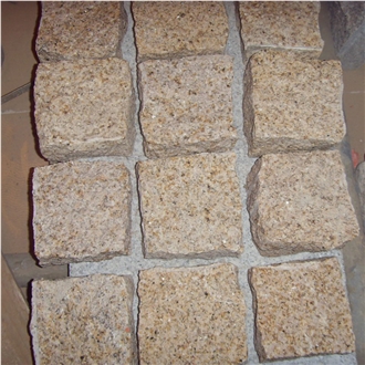 Rustic Yellow Beige Granite G682 Cubes Split