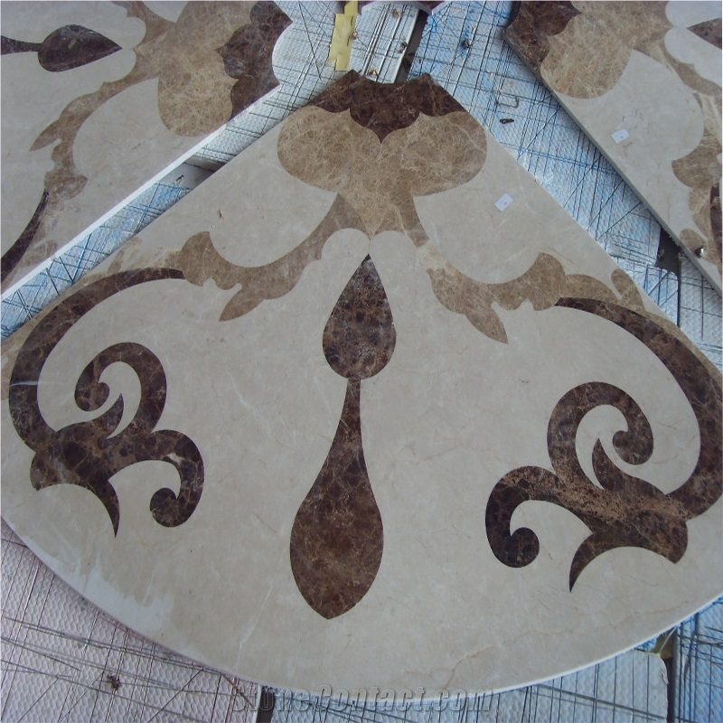 Waterjet Stone Marble Patterns Medallion