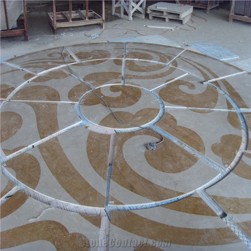 Waterjet Stone Marble Patterns Medallion