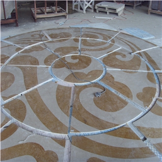 Waterjet Stone Marble Patterns Medallion