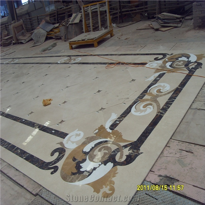 Waterjet Stone Marble Patterns Medallion