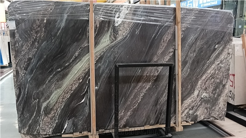 Wonderful Landscape Purple Marble Slab Tiles