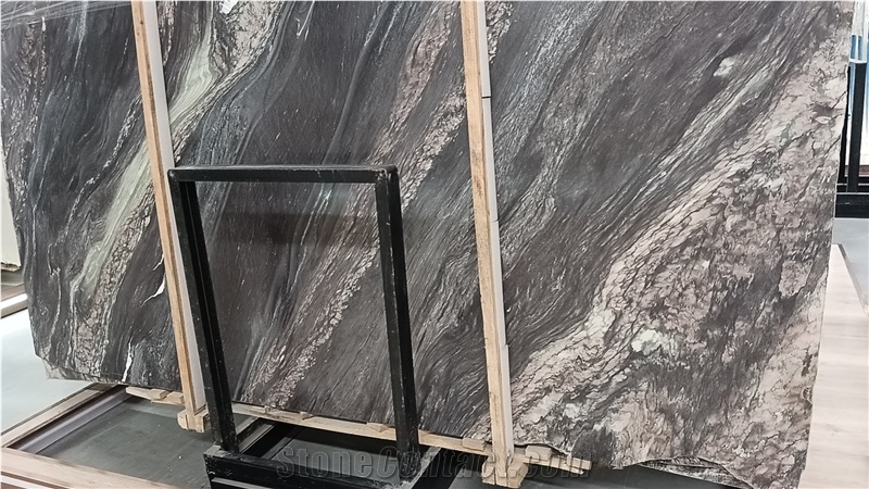 Wonderful Landscape Purple Marble Slab Tiles