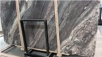 Wonderful Landscape Purple Marble Slab Tiles