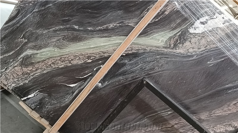 Wonderful Landscape Purple Marble Slab Tiles