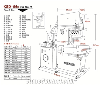 Hydraulic Stone Splitting Machine-96H