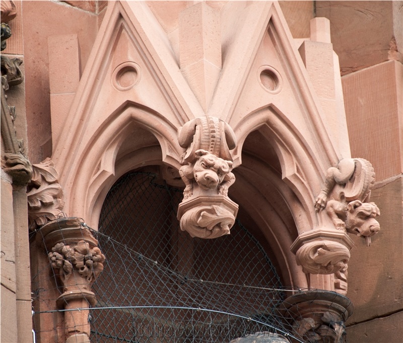 Corsehill Red Sandstone Building Ornaments