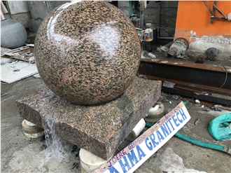 Sphere Fountain Ball, Granite Globe Stone Rolling Ball