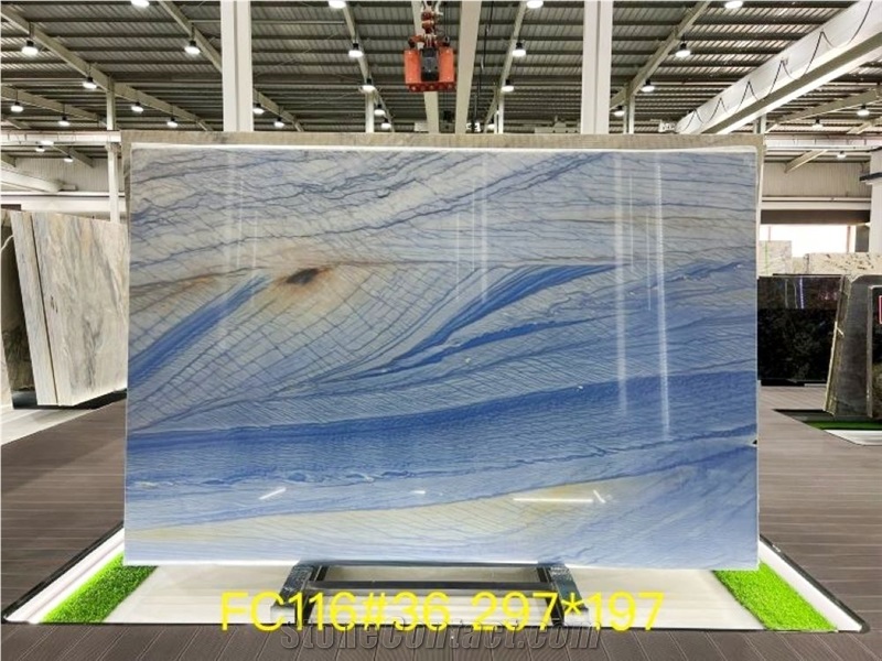 Azul Macaubas Quartzite Slabs For Wall Decor Flooring
