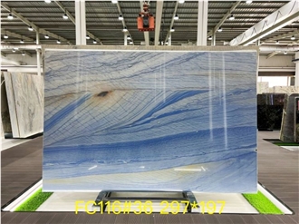 Azul Macaubas Quartzite Slabs For Wall Decor Flooring