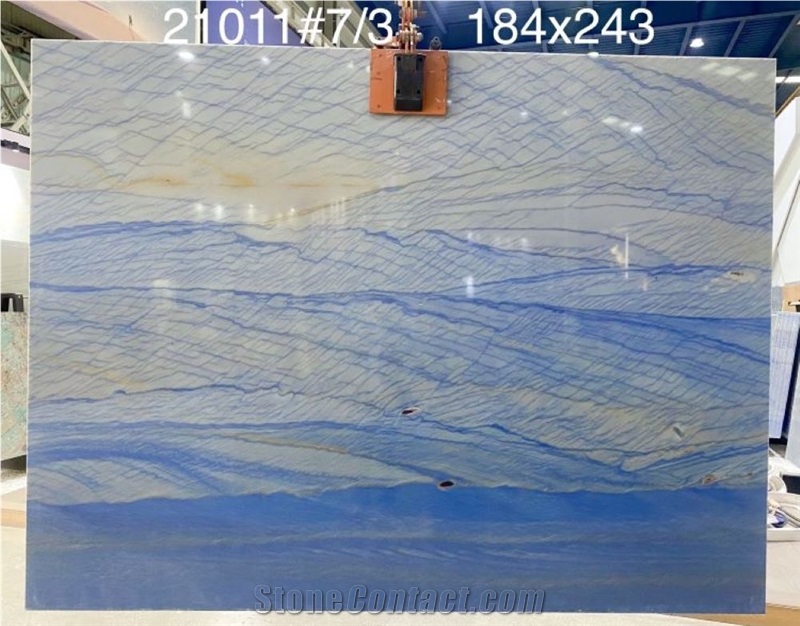 Azul Macaubas Quartzite Slabs For Wall Decor Flooring