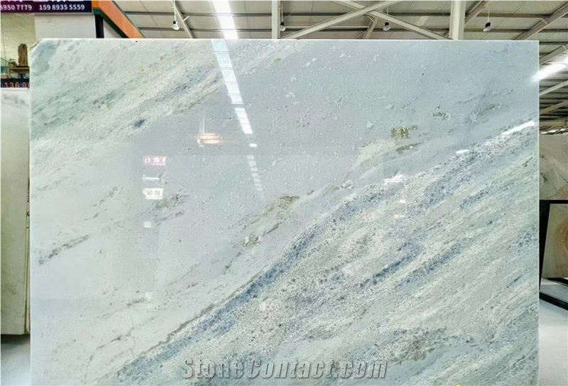 Cristalita Ocean Blue Marble Tiles Crystal Ocean Sky Slab