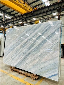 Cristalita Ocean Blue Marble Tiles Crystal Ocean Sky Slab