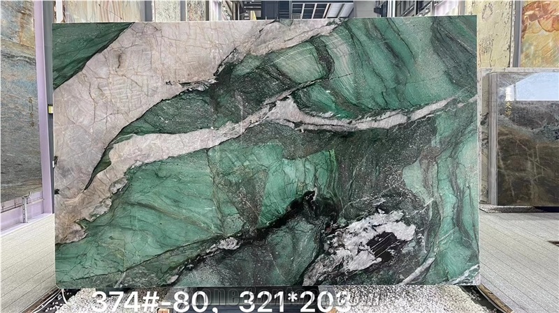 Fuchsite Crystal Quartzite Slabs Patek Philippe Green
