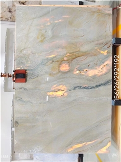 Macaubas Fantasy Quartzite Slabs Beige Blue Stone Wall Tile