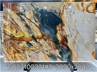 Portomare Quartzite Slabs Azul  Blue Louis Stone Wall Use