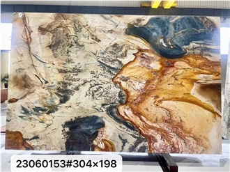 Portomare Quartzite Slabs Azul  Blue Louis Stone Wall Use