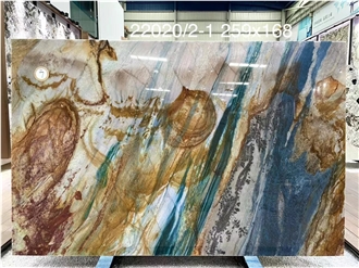 Portomare Quartzite Slabs Azul  Blue Louis Stone Wall Use