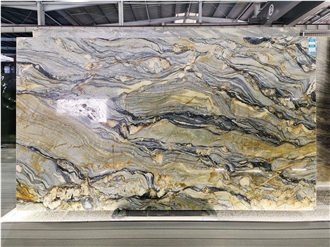 Silk Road Quartzite Slabs Fusion Blue Home Decoration Wall