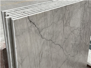 White Marble Laminated Ceramic Panel Floor Tile