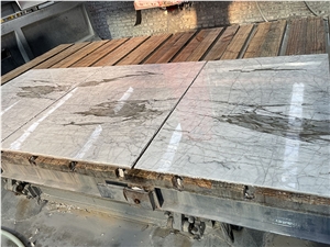 White Marble Laminated Ceramic Panel Floor Tile